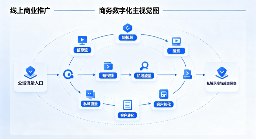 讷河市线上商业推广怎么做？全域流量闭环搭建与低成本转化实战指南